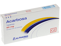 ACARBOSA 50MG 30 TABS