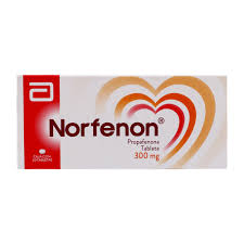 NORFENON 300 MG TAB 30, Propafenone