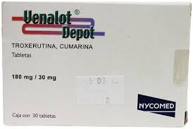 Venalot Depot 180mg 30mg, 30 Pills, Troxerutin, Coumarin﻿