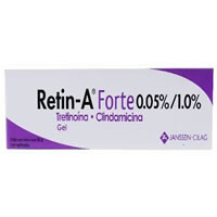 Retin A Gel Forte Gel 0.05/1.0% 30g, Tretinoin, Clindamycin﻿