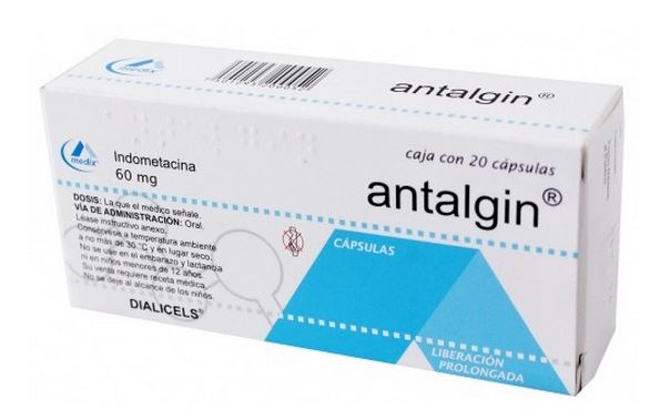 Antalgin 60mg 20 caps, Indomethacin