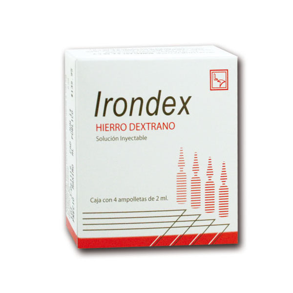 Irondex INJECTION 2ml 4 amps, Iron Dextran